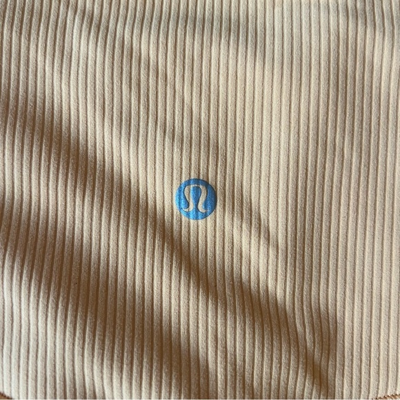 Lululemon Align High Rise Mango Dream Orange Ribbed Leggings Womens Size 8 - Picture 8 of 9